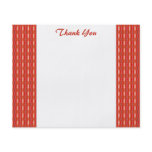 Thank You Red pattern Flyers