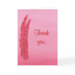 Thank you, Red Pink Feathers, wedding cards cards