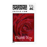 Thank You Red Rose Wedding Postage