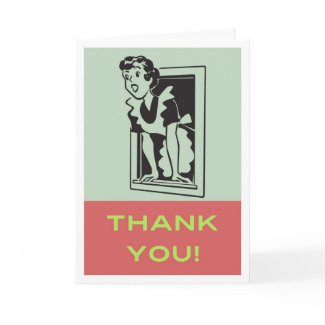 Thank You! Retro Card card