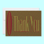 Thank You retro invitations