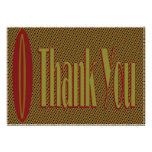 Thank You retro invitations