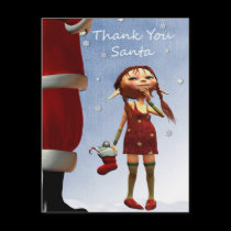 Thank you Santa postcards