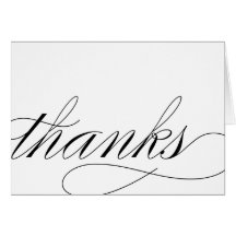 THANK YOU - SCRIPT CARD