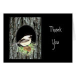 Thank You, Scripture, John 1:16,Chickadee, Nature Greeting Card