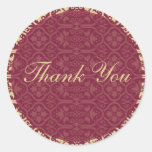 Thank You Seal Round Stickers