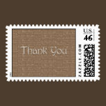 Thank You Sepia Postage Stamp stamps