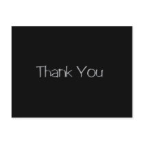 Thank You Silver postcards