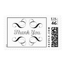 Thank You - Simple Message on Stamp