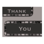 thank you slate grey postcards