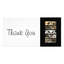 Thank You slim Card - Animals Eyes Custom Photo Card