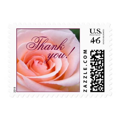 Thank You Small Rose Stamp