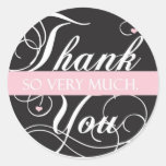 Thank you so very much round stickers