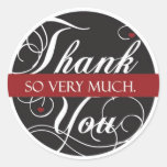 Thank you so very much round stickers