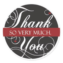 Thank you so very much stickers