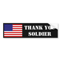Thank You Soldier Bumper Stickers