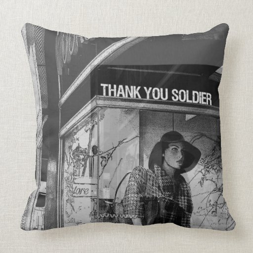 Thank You Soldier Throw Pillow