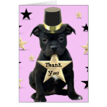 Thank You Staffordshire Bull Terrier card