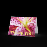 Thank You Stargazer Lily Card