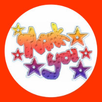 thank you sticker