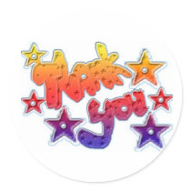 thank you sticker