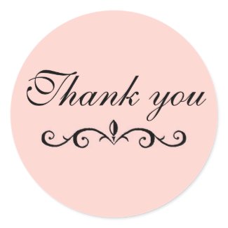 Thank you stickers