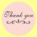 Thank you stickers