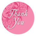 Thank You Stickers in Pink sticker