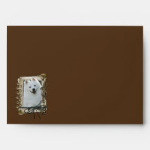 Thank You - Stone Paws - American Eskimo Envelope