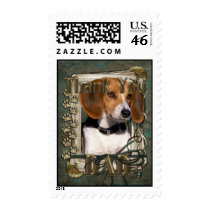 Thank You - Stone Paws - Beagle - Dad Postage