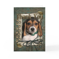 Thank You - Stone Paws - Beagle Puppy Cards