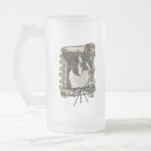 Thank You - Stone Paws - Boston Terrier Mug
