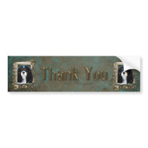 Thank You - Stone Paws - Cavalier - Dad Bumper Stickers