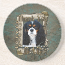 Thank You - Stone Paws - Cavalier - Dad Coasters