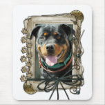 Thank You - Stone Paws - Rottweiler - SambaParTi Mouse Pad