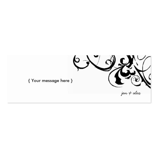 Thank You Tags Business Card Templates (back side)