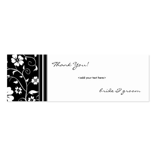Thank You Tags Business Cards (back side)
