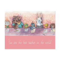 Thank You Teacher postcards