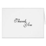 Thank you template greeting card