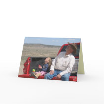 Thank You to Man - Cowboy and Child - Western Greeting Cards