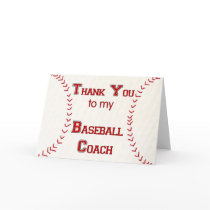 Thank You to my Baseball Coach cards by dndartstudio Thank You to my Baseball Coach cards