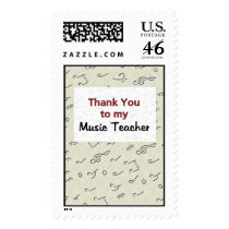 Thank You to my Music Teacher postage