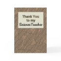 Thank You To My Science Teacher cards
