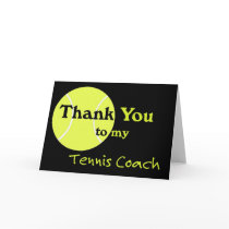 Thank You to my Tennis Coach cards