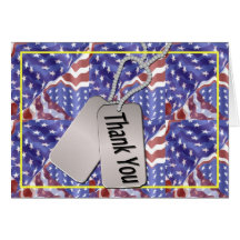 Thank You To Our Troops Card