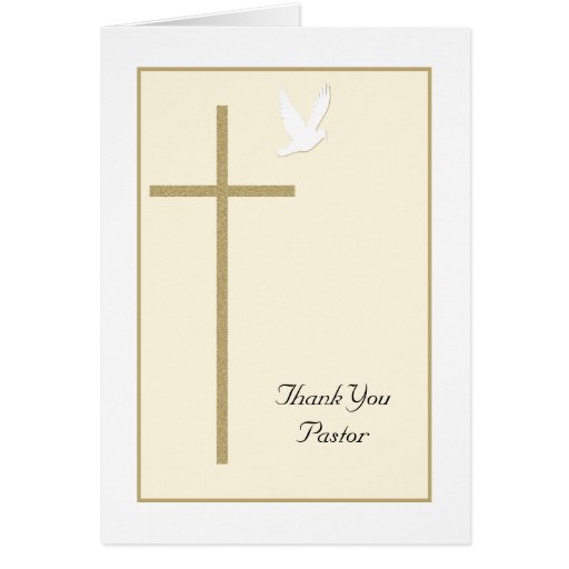 thank you card for pastor