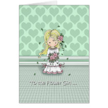 Thank You to the Flower Girl Card cards
