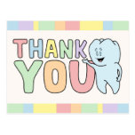"Thank You" Tooth Card postcards