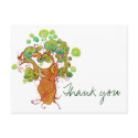 Thank you tree postcards