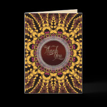Thank You Tribal Batik Card cards